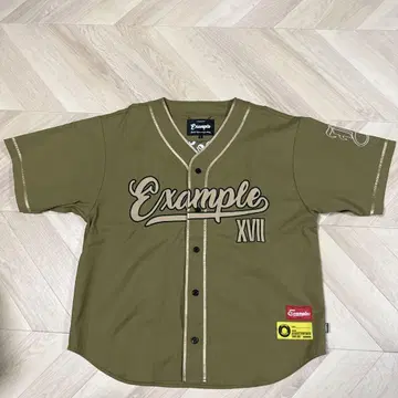 Example 베이스볼 셔츠 L 사이즈 올리브