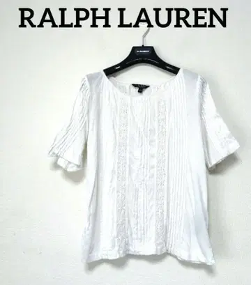 LAUREN RALPH LAUREN 랄프 로렌 핀턱 티셔츠