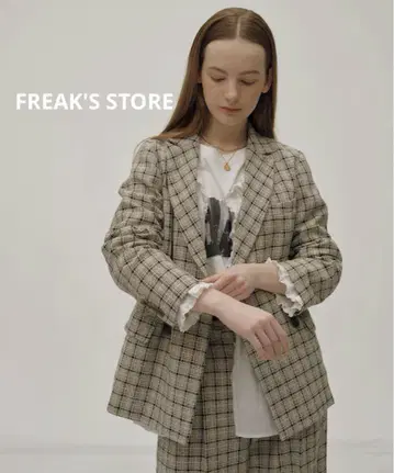 FREAK'S STORE Gramps 피크 라펠 더블 자켓