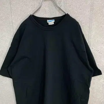 챔피온 무지 심플 블랙 오버 사이즈 티셔츠 2XL