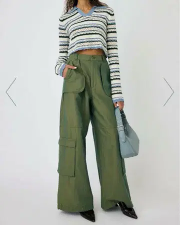 OUT POCKET BAG CARGO PANTS 카키 MOUSSY