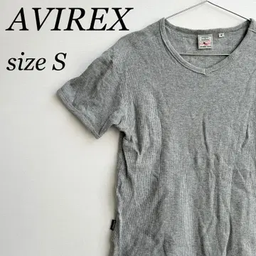 아비렉스 티셔츠 반팔 AVIREX 남성용 V넥 아메카지