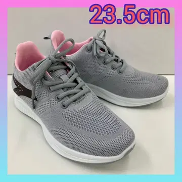 23.5cm 새상품 여성용 스니커즈 굴곡 러닝화 그레이