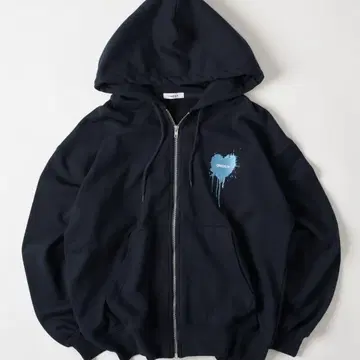 HOODIE / 하트 로고 풀 지퍼 후디