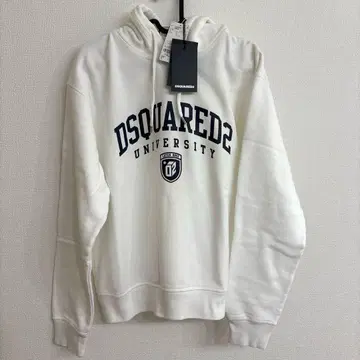 M 사이즈 화이트 DSQUARED2 UNIVERSITY 후드티