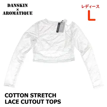 <새상품> 여성용 M 사이즈 댄스킨 x 아로마틱 레이스 상의