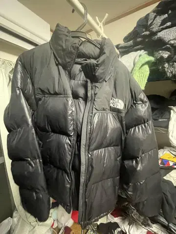 THE NORTH FACE 블랙 다운 자켓 XL 한국 눕시