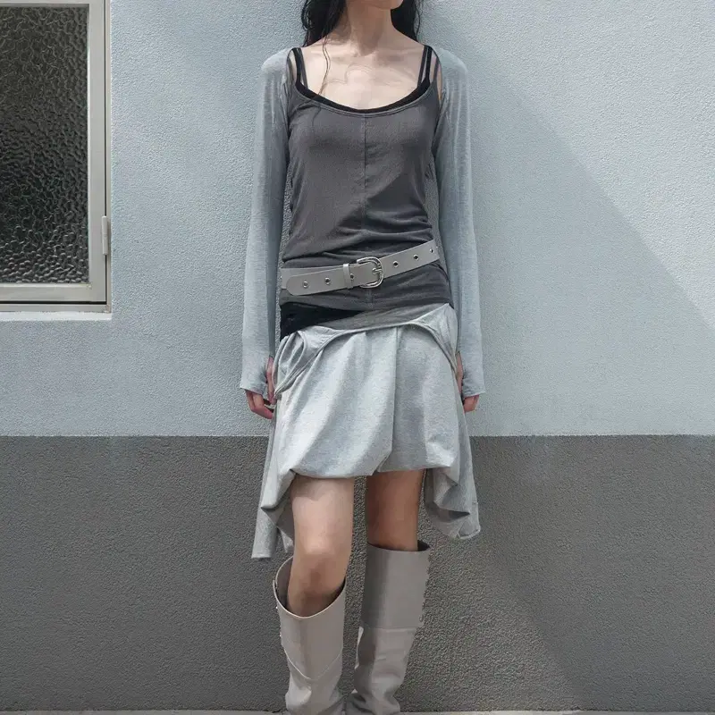 ★CERRIC★BALLOON SLEEVELESS DRESS★1603★Grey★韓国★大人気 Cerric Balloon Sleeveless Dress Onepiece Gray #세릭,#Cerric