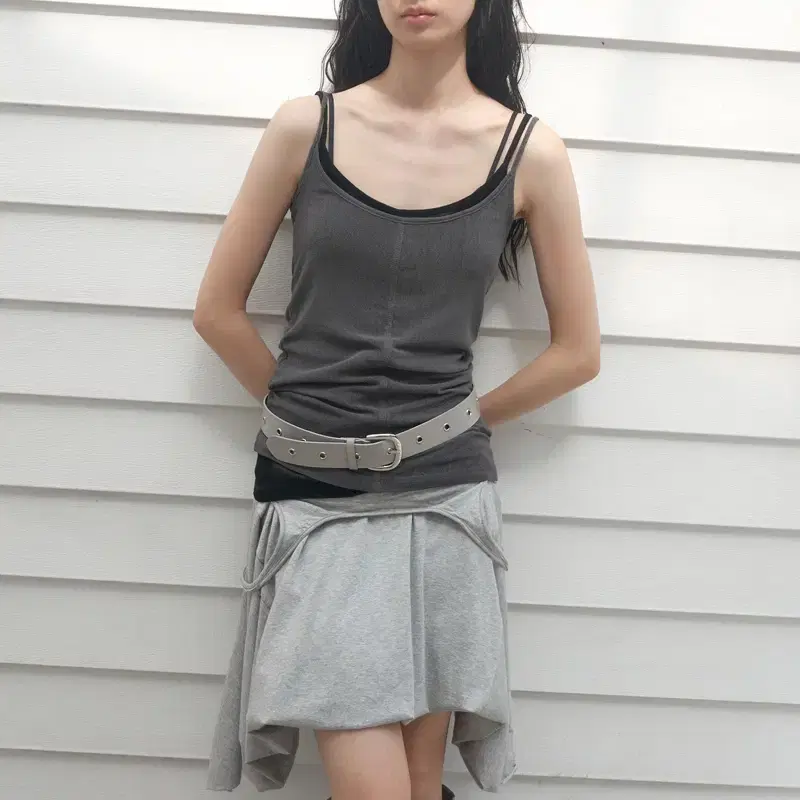 ★CERRIC★BALLOON SLEEVELESS DRESS★1603★Grey★韓国★大人気 Cerric Balloon Sleeveless Dress Onepiece Gray #세릭,#Cerric