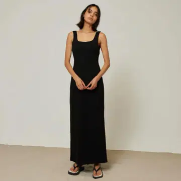 SeaRoomlynn Fit 패드 RIB 스퀘어 드레스 M