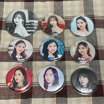 TWICE MINA 캔뱃지 9개 세트
