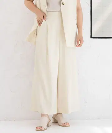 Elura 와이드 팬츠 화이트 M