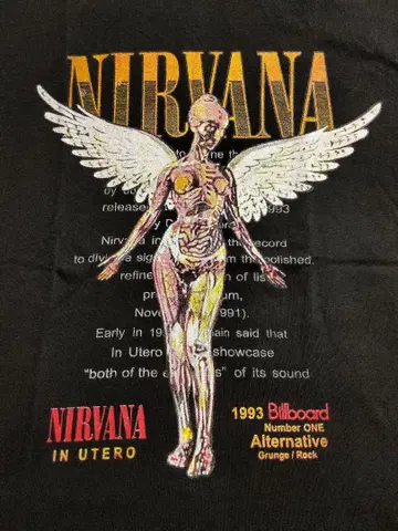 NIRVANA 닐바나 티셔츠 M 사이즈