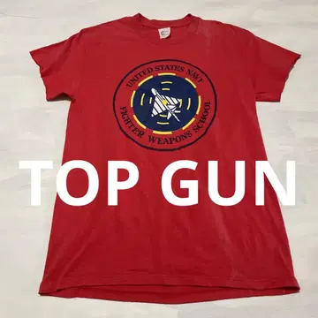 빈티지 USA제 TOPGUN U.S.N F.W school 티셔츠