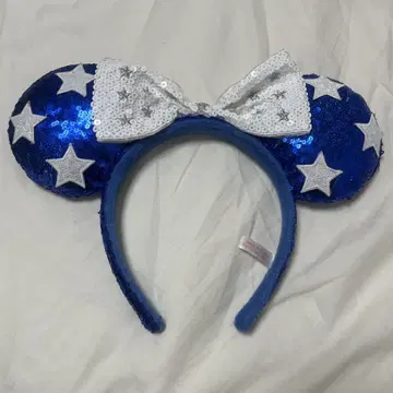 Disney 디즈니 머리띠 스팽글 파랑 별