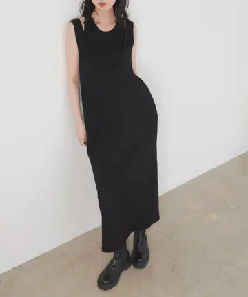 [ lian ] 레이어드 슬리브리스 원피스