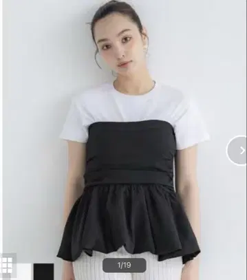 coca 베어 뷔스티에 L 블랙