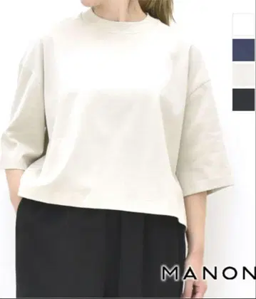 MANON 하프 슬리브 티셔츠, 거의 미사용품