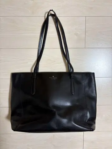 katespade 블랙 가죽 토트백