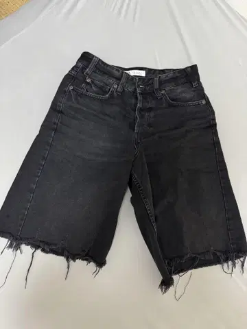 자라 블랙 데님 숏 팬츠 34
