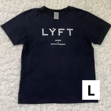 LYFT 리프트 로고 티셔츠 스탠다드 L 블랙 검정 트레이닝
