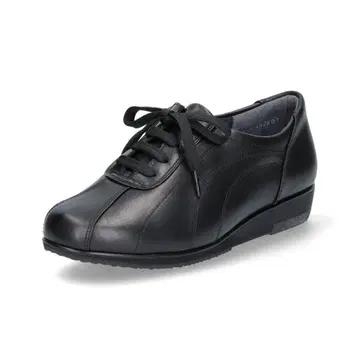 3 긴자 요시노야 가죽 스니커즈 지퍼 블랙 24cm