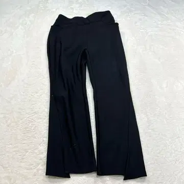 플레어 팬츠 속기모 슬릿 캐주얼 허리밴딩 오피카지 무지
