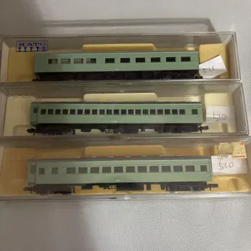 KATO N게이지 녹색 차량 3량 세트