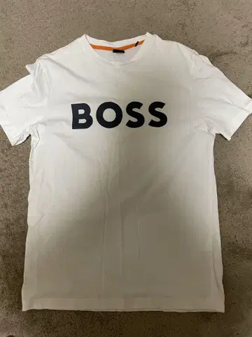 BOSS 로고 티셔츠 M 화이트
