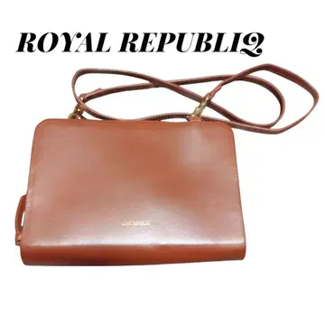 ROYAL Republiq 가죽 숄더백 브라운 컴팩트