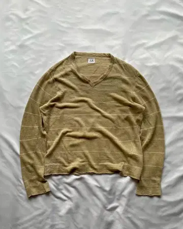 07SS C.P.COMPANY 리넨 V넥 니트