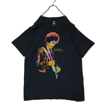 Jimi Hendrix 티셔츠 지미 헨드릭스 블랙 XL 구제 의류