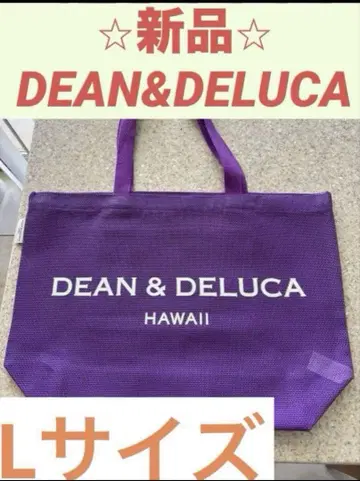 DEAN&DELUCA 토트백 하와이 한정판 2025년 퍼플 L 사이즈