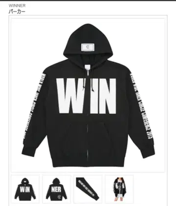 WINNER 집업 후드티 블랙 L