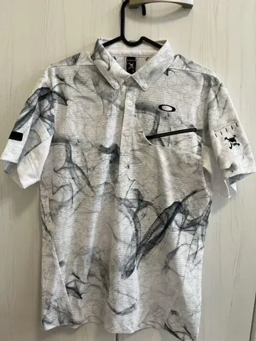 Oakley 남성용 골프 셔츠 마블 패턴