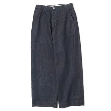 유니버설 프로덕트 NO TUCK WIDE DENIM TROUSERS