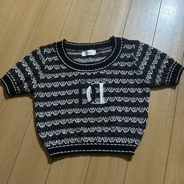 Darich DD 마린 보더 니트탑 블랙