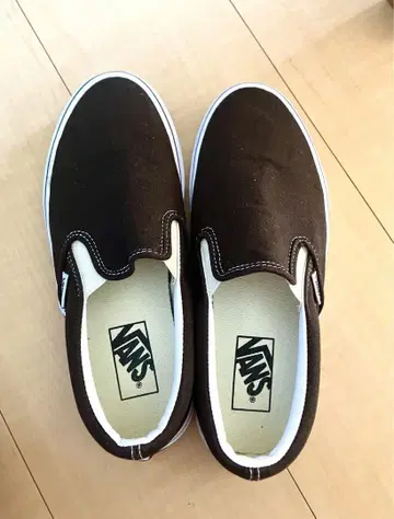 VANS 브라운 슬립온 24.5cm