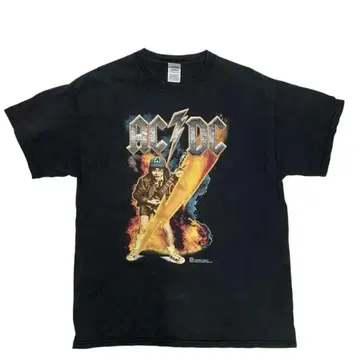 04' AC/DC 빈티지 티셔츠 90년대 acdc 앵거스 영 L