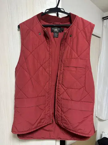 RRL 퀼팅 베스트 빨간색