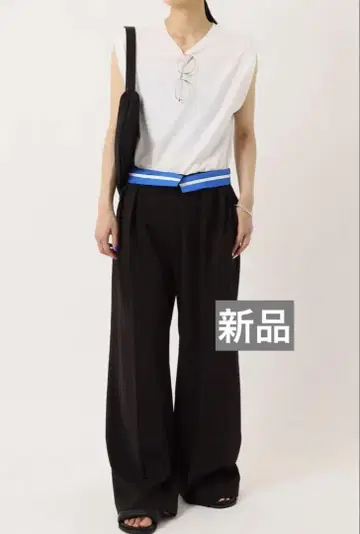 [새상품] AP STUDIO Color Belt Tack 팬츠 36
