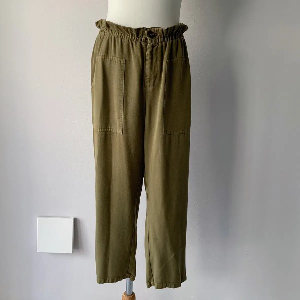 BOHEMSEO☆WAIST BELTED WIDE PANTS Women Fashion Bow Loose High Waist Pleated Wide Leg Pants