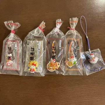 헬로키티 마루짱 야키소바 스트랩 5세트
