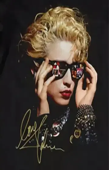 Madonna 티셔츠 마돈나 마릴린 몬로 레이디 가가 디바 사인
