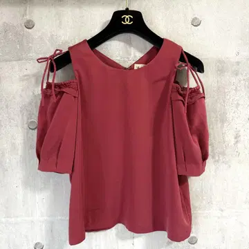 택 포함 새상품 DEICY ME COUTURE 새틴 블라우스 S 사이즈