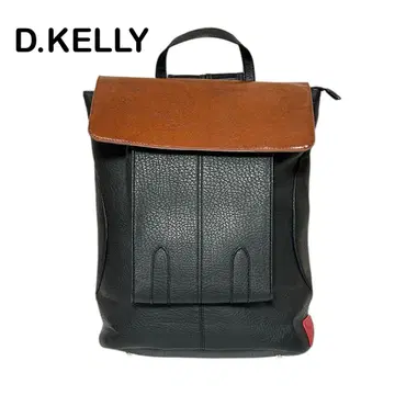 D.KELLY 가죽 백팩 블랙/브라운
