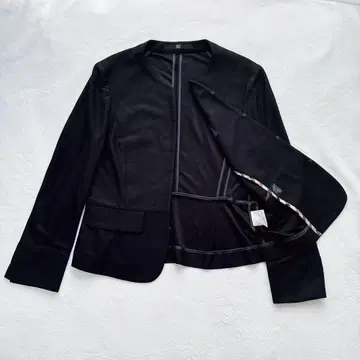 DAKS 닥스 스트레치 자켓 노카라 블랙 체크 38
