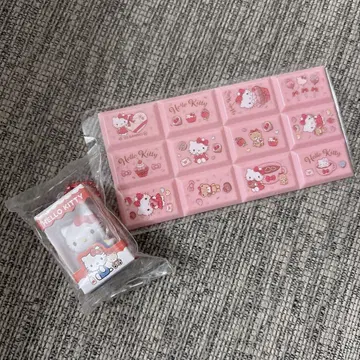 산리오 초코 박스 초코 블록 씰 헬로키티