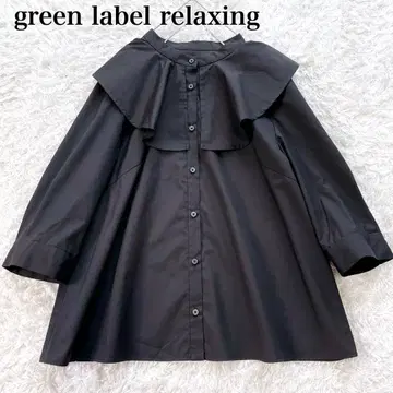 새상품급 유나이티드 애로우즈 그린 라벨 빅 칼라 블라우스