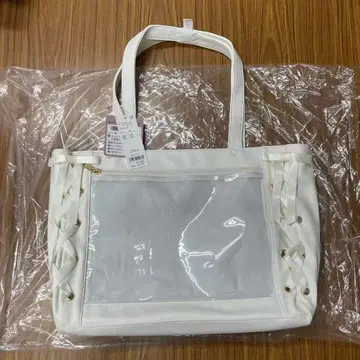 WEGO 레이스업 이타백 S 사이즈 화이트 다기능 덕질 가로형 덕질백